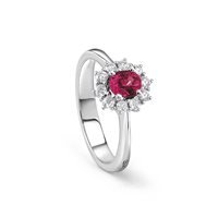 Anillo Salvini Mujer in Oro blanco Rubino 20100095